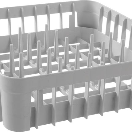Vaatwaskorf voor glazen, HENDI, met 20 steun pinnen, 400x400x(H)110mm