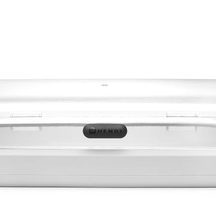 Koeldisplay UNIQ, HENDI, designed by Robert Bronwasser, GN 1/1, Wit, 593x389x(H)147mm, Rechthoekig