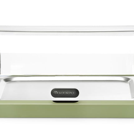 Koeldisplay met rolltop duo UNIQ, HENDI, designed by Robert Bronwasser, Enkel, Groen, 460x355x(H)220mm, Rechthoekig
