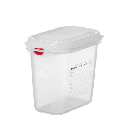 GN 1/9 container, polypropyleen, HENDI, GN 1/9, 1,5L, Transparant, 176x108x(H)150mm