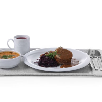 Polyester dienblad voor zelfbedieningsrestaurants, AmerBox, GN 1/1, graniet, 530x325mm