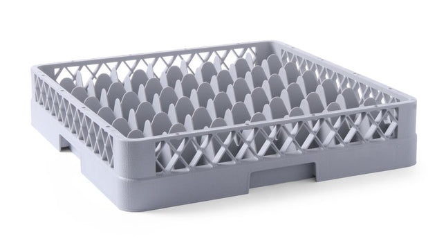 Vaatwaskorf voor glaswerk, HENDI, 49 vakken, 500x500x(H)104mm