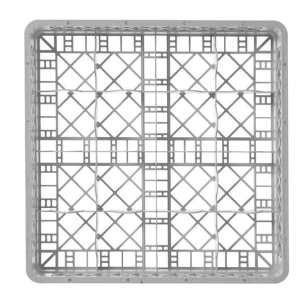 Vaatwaskorf voor glaswerk, HENDI, 16 vakken, 500x500x(H)104mm