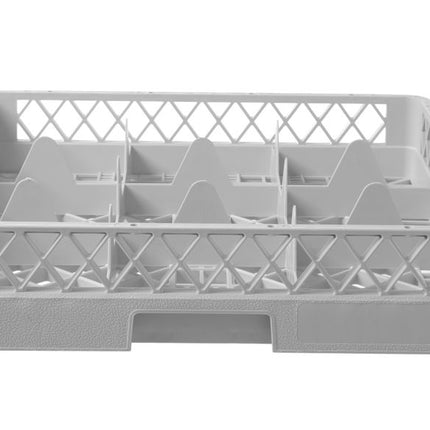 Vaatwaskorf voor glaswerk, HENDI, 9 vakken, 500x500x(H)104mm