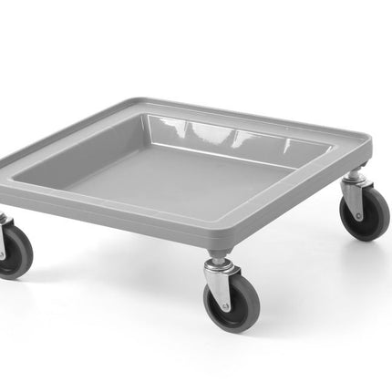 Onderstel voor universele rekken van 500Ã—500 mm, AmerBox, Lichtgrijs, 500x500x(H)180mm