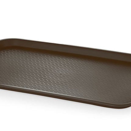 Fastfooddienblad polypropyleen GN 1/1, AmerBox, GN 1/1, Bruin, 530x325x(H)20mm