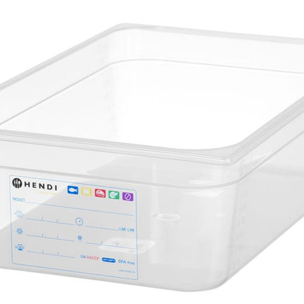 Container GN 1/1, HENDI, GN 1/1, 21L, Transparant, 530x325x(H)150mm