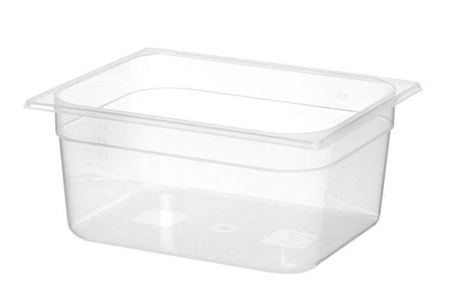 Container GN 1/2 polypropyleen, HENDI, Profi Line, GN 1/2, 9,5L, Transparant, 325x265x(H)150mm