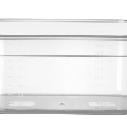 Container GN 1/2 polypropyleen, HENDI, Profi Line, GN 1/2, 9,5L, Transparant, 325x265x(H)150mm