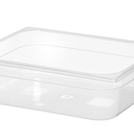 Container GN 1/2 polypropyleen, HENDI, Profi Line, GN 1/2, 6,5L, Transparant, 325x265x(H)100mm