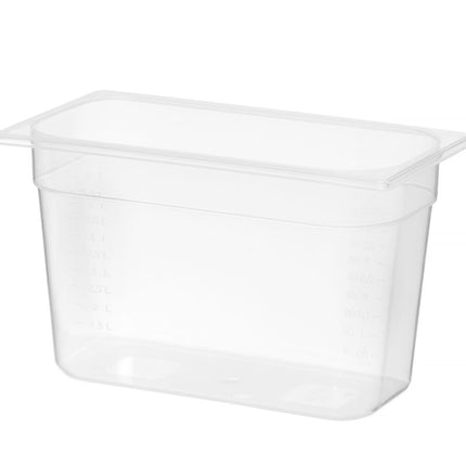 Container GN 1/3 polypropyleen, HENDI, Profi Line, GN 1/3, 7,8L, Transparant, 325x176x(H)200mm