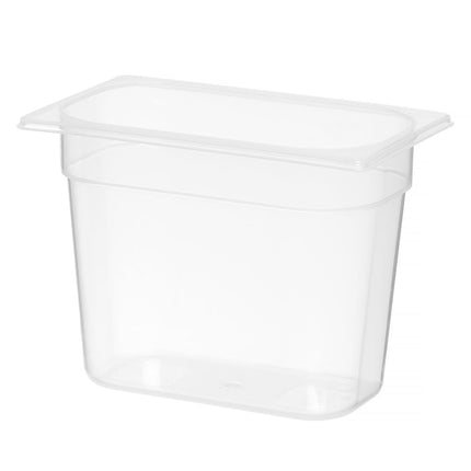 Container GN 1/4 polypropyleen, HENDI, Profi Line, GN 1/4, 5,5L, Transparant, 265x162x(H)200mm