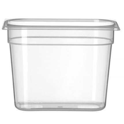 Container GN 1/4 polypropyleen, HENDI, Profi Line, GN 1/4, 5,5L, Transparant, 265x162x(H)200mm