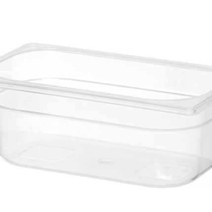 Container GN 1/4 polypropyleen, HENDI, Profi Line, GN 1/4, 2,8L, Transparant, 265x162x(H)100mm