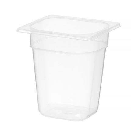 Container GN 1/6 polypropyleen, HENDI, Profi Line, GN 1/6, 3,4L, Transparant, 176x162x(H)200mm