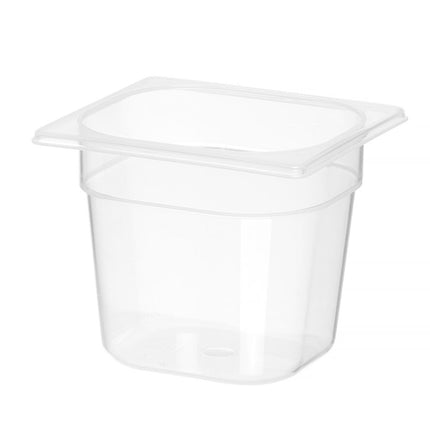 Container GN 1/6 polypropyleen, HENDI, Profi Line, GN 1/6, 2,4L, Transparant, 176x162x(H)150mm