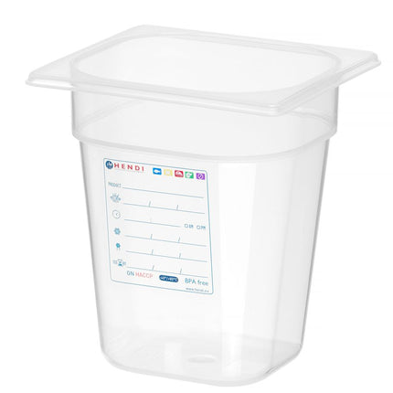 Container GN 1/6, HENDI, GN 1/6, 3,4L, Transparant, 176x162x(H)200mm