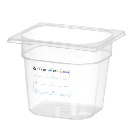 Container GN 1/6, HENDI, GN 1/6, 2,4L, Transparant, 176x162x(H)150mm