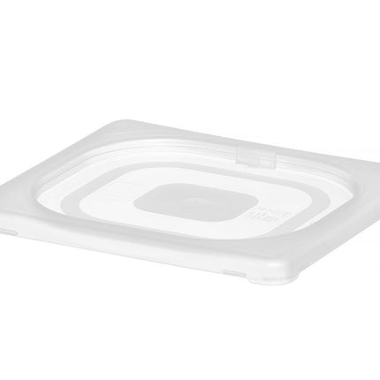 Deksel voor GN containers polypropyleen, HENDI, GN 1/6, Transparant, 176x162mm