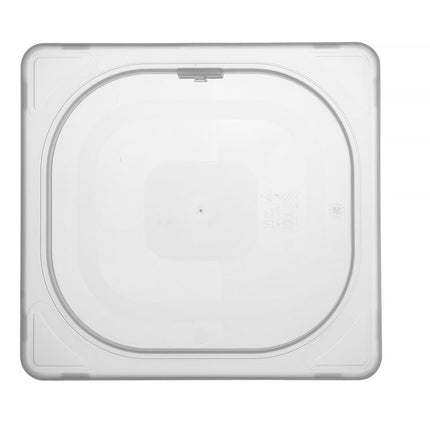 Deksel voor GN containers polypropyleen, HENDI, GN 1/6, Transparant, 176x162mm