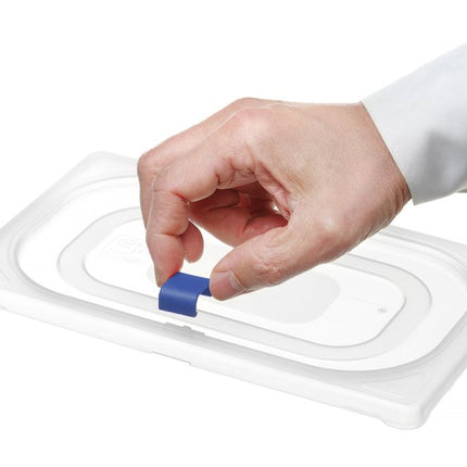 Deksel clips voor HACCP voorraaddozen, HENDI, Blauw, 12 st