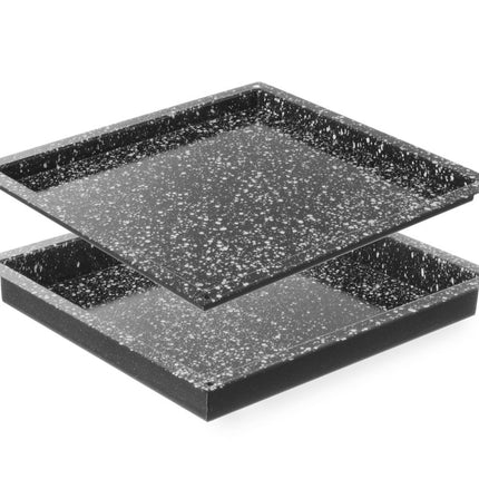 Tray CONVECTOMAT KLASSIEK GN 2/3, HENDI, GN 2/3, Zwart, 354x325x(H)40mm
