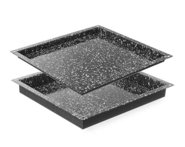 Tray CONVECTOMAT KLASSIEK GN 2/3, HENDI, GN 2/3, Zwart, 354x325x(H)40mm