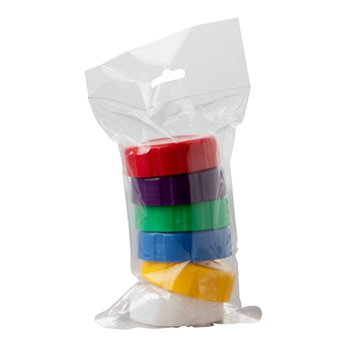 gekleurde doppen set