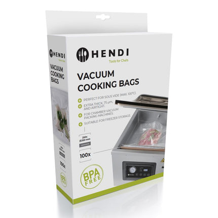 VacuÃ¼mkookzakken, HENDI, 100 st., 350x250mm