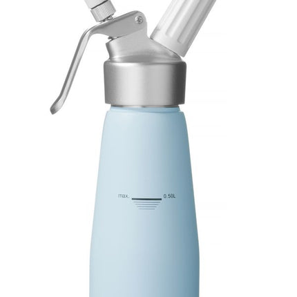 Slagroomapparaat, HENDI, 0,5L, Pastelblauw, âŒ€80x(H)260mm