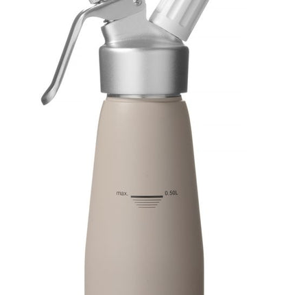 Slagroomapparaat, HENDI, 0,5L, Taupe, âŒ€80x(H)260mm