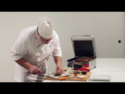 Contactgrill glad-geribbeld