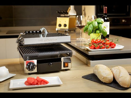 Contactgrill geribbeld-geribbeld