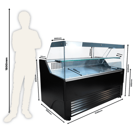 KOELVITRINE WESLEY 1.5