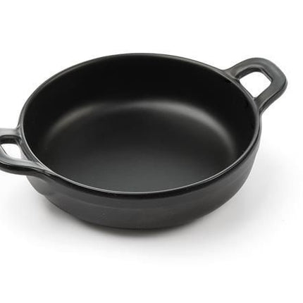 Mini ronde pan Little Chef, HENDI, Zwart, 189x147x(H)37mm