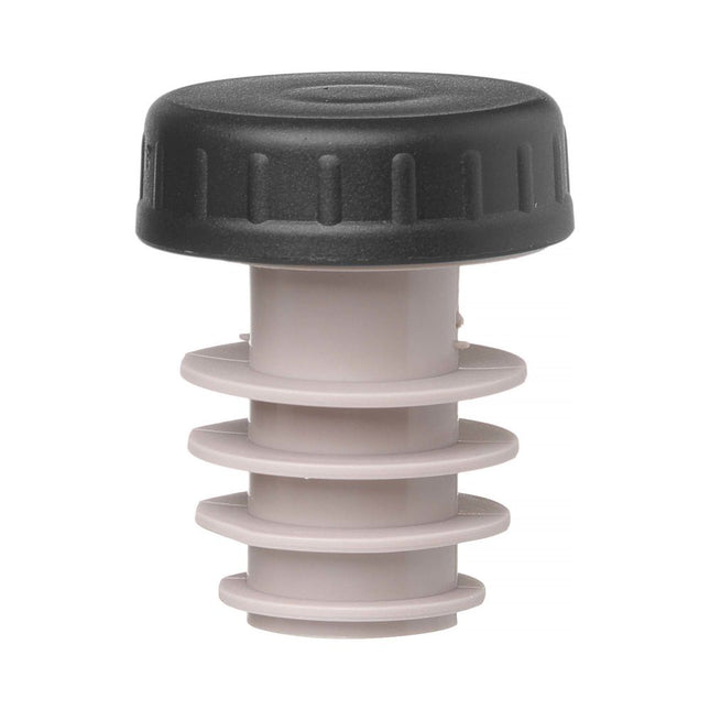 Stopper met dop â€“ 6 stuks., BarUp, Zwart, 6 st., mm
