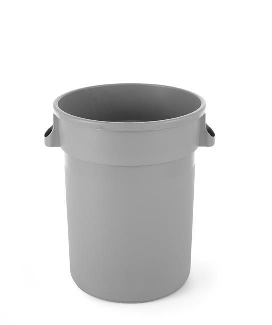 Ronde afvalbak, AmerBox, 120L, Lichtgrijs, âŒ€550x(H)690mm