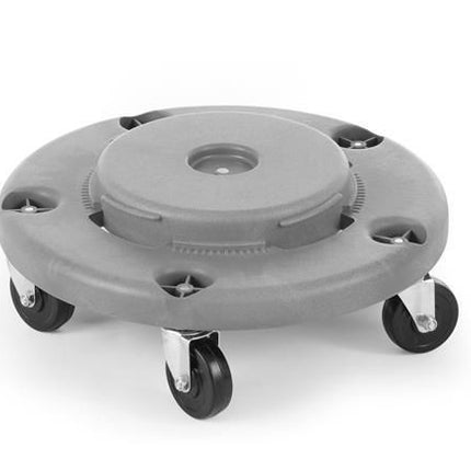 Trolley voor ronde afvalbak, AmerBox, past op 691038, Lichtgrijs, âŒ€455x(H)165mm